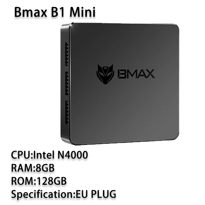 BMAX Mini PC B1 Mini Windows11Pro 8GB RAM 128GB ROM N4000 Micro