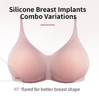 Large 2 In 1 Silicone Breast Pocket Bra Underwear Small Chest Becoming a Big Chest Pad Simulation Cartoon Chest Seamless - Image 2