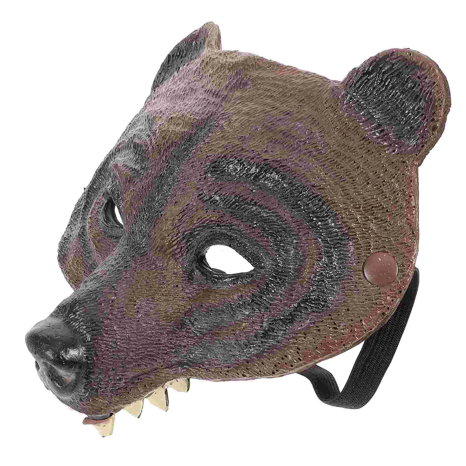 

Black Bear Mask Adult Masks Mardi Gras Kit Mini Craft Masquerade Bulk Costume Decorations for Party Women's Face