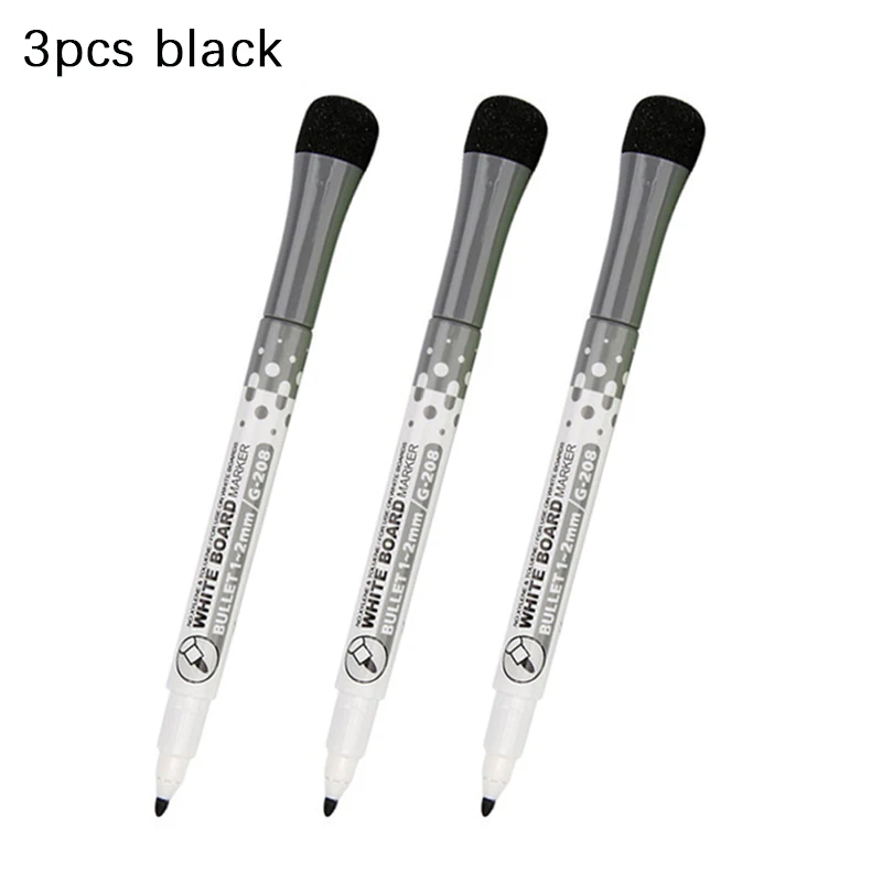 Vibrant Whiteboard Pens Set - Fine Tip Magnetic, Erasable Caps, Perfect