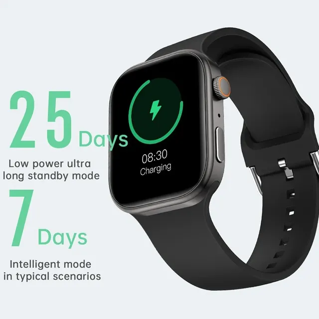 Smartwatch, Interest Alert View, Multiple App Alerts, Wireless Calling/Dialing, Customizable Wallpaper, Compatible with IPhone/A 3