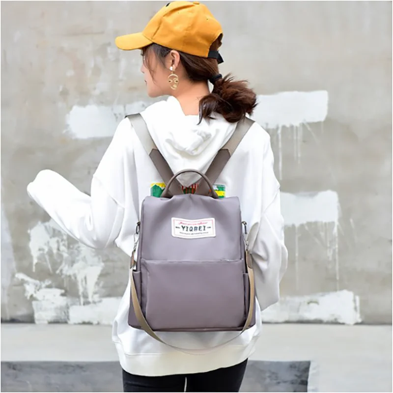 Large Capacity Women's Backpacks Fashion Nylon Travel Bags Multiple Pockets Backpack For Women Daily Commuting