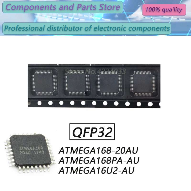 

1PCS ATMEGA168-20AU ATMEGA168PA-AU ATMEGA16U2-AU ATMEGA168 QFP32 New Original Stock