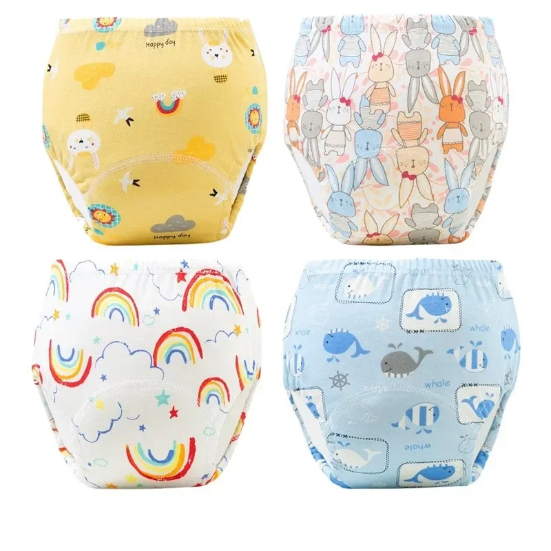 20PC Reusable Nappies Cloth Diaper Nappy Washable Toddler Girl Boy Waterproof Cotton Training Pant Underwear