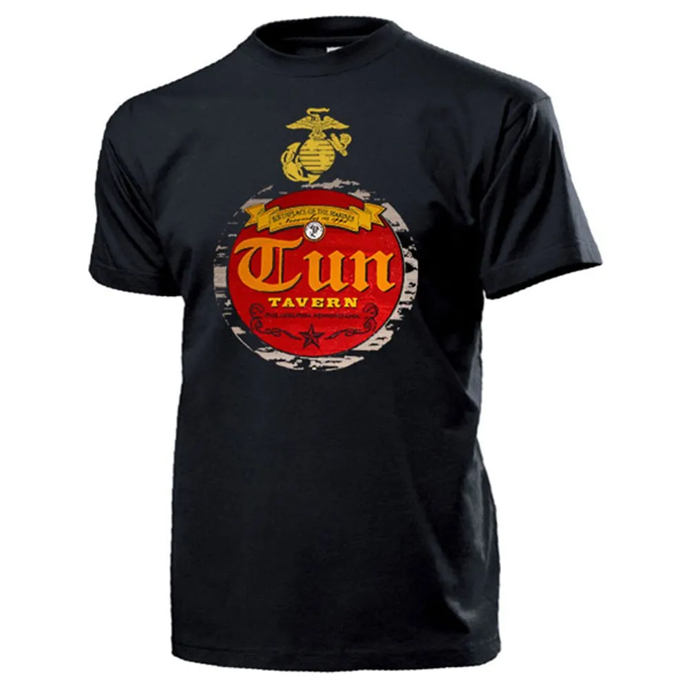 

TUN TAVERN Birthplace of The Marines USMC United States Marine T-Shirt. Premium Cotton Short Sleeve O-Neck Mens T Shirt New