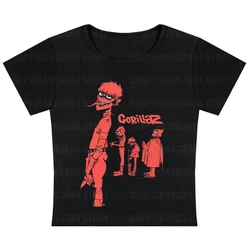 Gorillaz Vintage Street Vibe Hip Hop Unisex T - Shirt - M (BLACK)