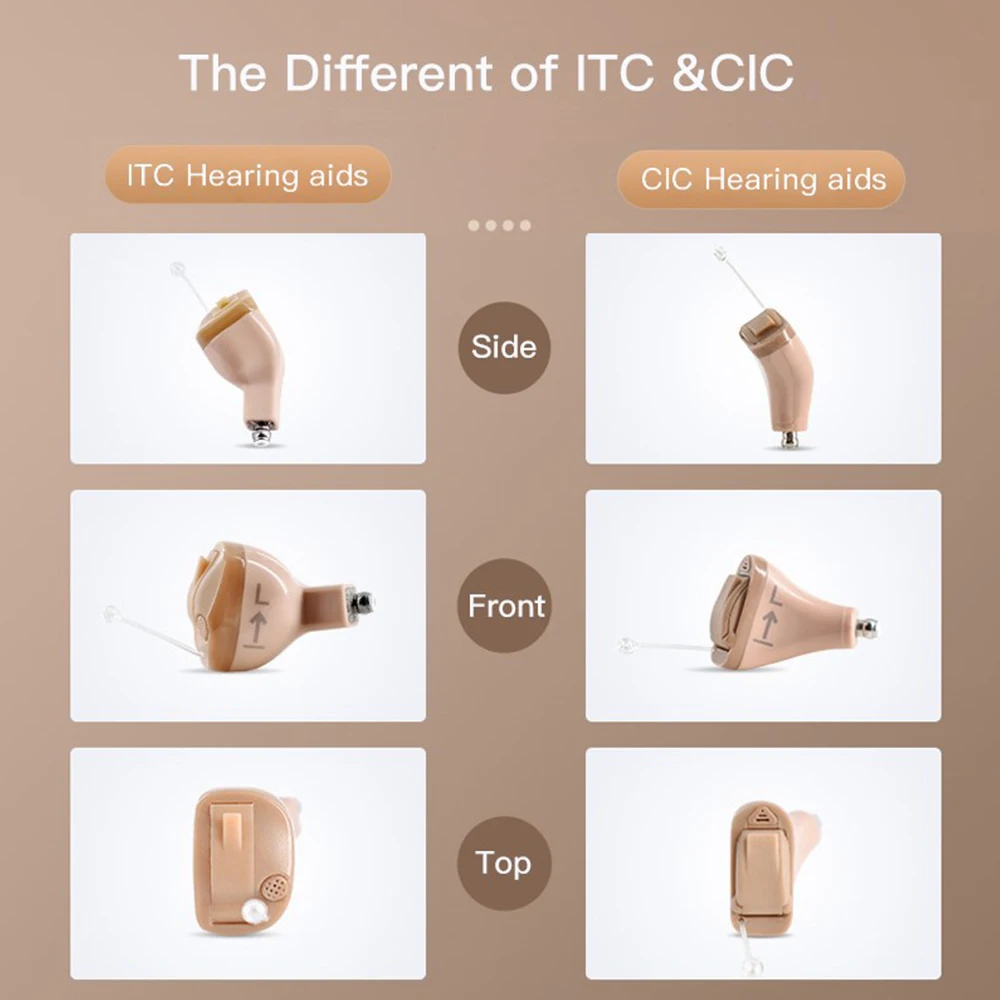 Signia Prompt Click CIC/ITC Computer Programable 8 Channels 4 Programs with Feedback Cancellation for the Deafness Eldly People 2