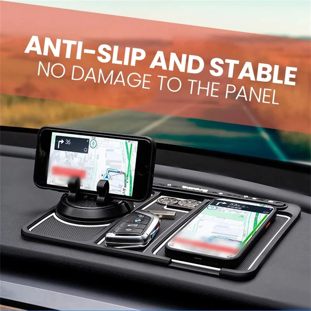 Multifunction Non Slip Phone Pad Car Dashboard Non Slip Grip Sticky Pad  Phone Holder Mat Anti-skid Silicone Mat Car Accessories