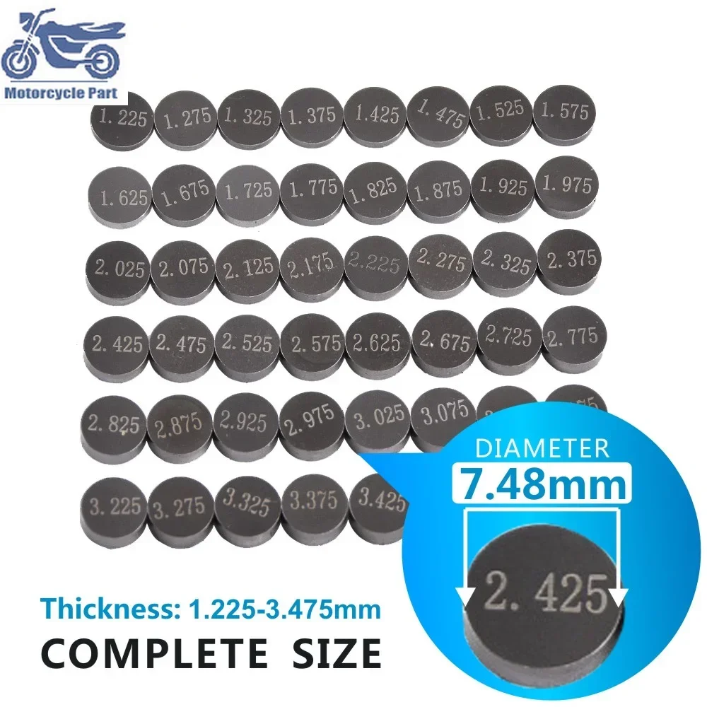 Motorcycle Adjustable 7.48mm Valve Shims Kit For Suzuki ZZR 600