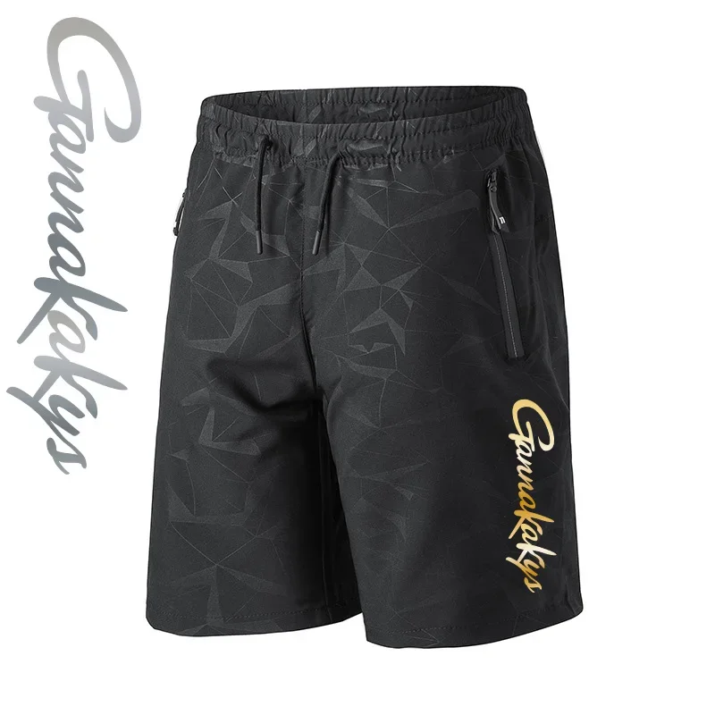 Summer Fishing Pants Men's Sports Breathable Shorts Training Fitness Pants Outdoor Hiking Quick Drying Beach Shorts