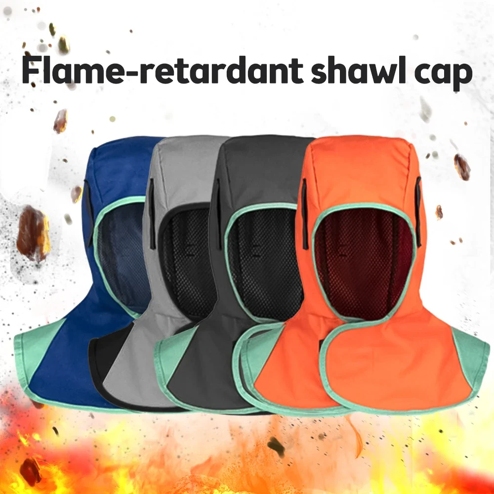 Welding men's fully protective welding cap washable and breathable welding neck sleeve flame retardant protection for welders welding protective gear