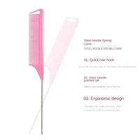 4 pièces outils de cheveux de queue, ensemble d'outils de coiffure de boucle de cheveux avec faire des coiffures bandes de cheveux élastiques dissolvant Cutter peigne de queue de Rat outils de cheveux 6