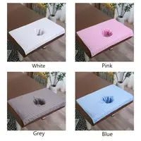 Serviette en coton doux avec trou pour le visage, couverture de lit et de table, traitement de massage, salon de beauté, SPA, 70x50cm 5