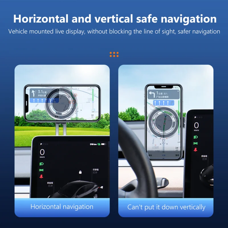 Adjustable Stretch Car Phone Holder, Foldable Side Expansion Bracket, 360 Degree Rotating Aluminum Alloy for Electronic Screen