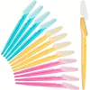 Eyebrow Trimmer Blade Women Safety Face Razor Eyebrows Shaping Knife Portable Brow Epilation Hair Removal Cutters Makeup Scraper 2