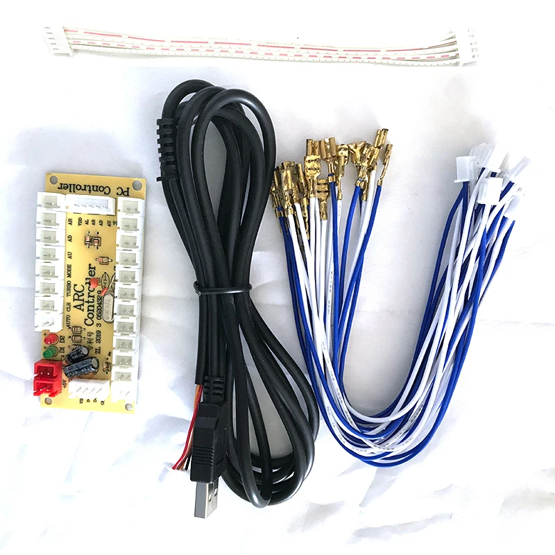 USB Zero Delay Encoder DIY Kit with LED Push Button and Joystick