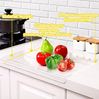 Acrylic Transparent Cutting Board With Lip Anti-slip 4