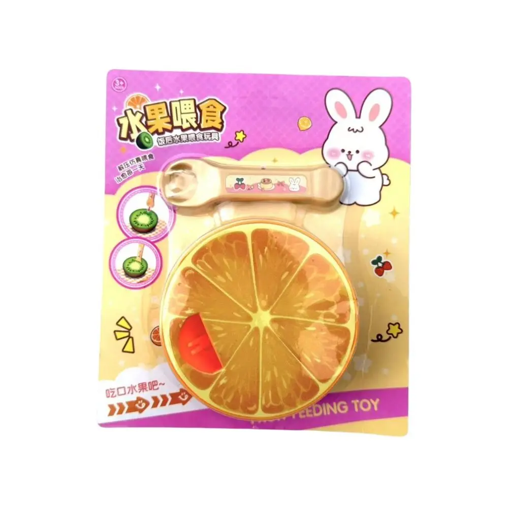 Food Feeding Fruit Pudding Set Feeding Toy Simulation Role Play Watermelon Pudding Toy Grapefruit Kiwi fruit Play House Toys