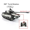 HENG LONG 1/16 7.0 King Tiger RC Tank 3888A FPV 360° Turret Barrel Recoil Sound Machine Gun BB Unit White Tiger II Toy 1