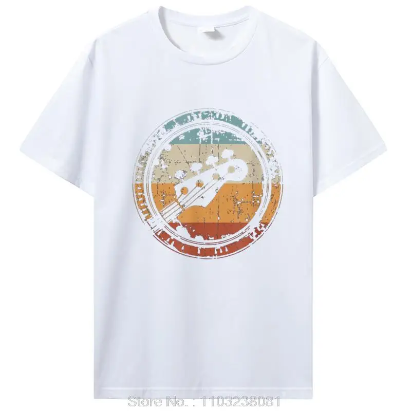 Vintage gitarrhuvud för basist och basspelare T-shirt Grafisk Streetwear Bomull Födelsedagspresenter Sommar T-shirt_voghion.com
