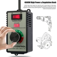 4000W HighPower Stepless Speed Controller Switch Portable Motor Controller Voltage Regulator Electric Governor for Angle Grinder 1