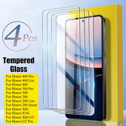 Premium HD Tempered Glass Screen Protector - Pack of 4 - Honor X60 GT (4Pcs - Clear)