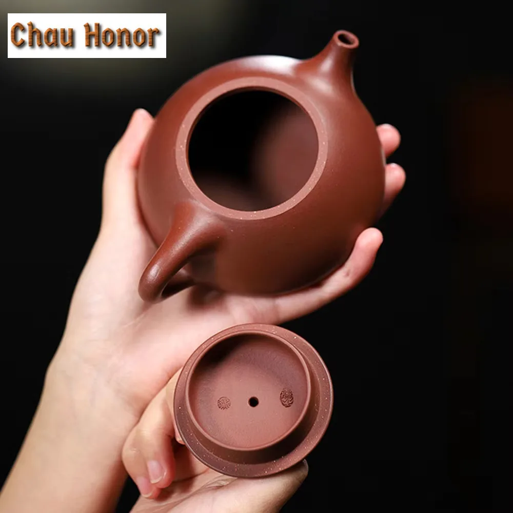 270ml Yixing Purple Clay Tea Pot Raw Ore Dicaoqing Teaware Kit Beauty Kettle 1 Pot 4 Cups Handmade Zisha Kung Fu Tea Set Gifts