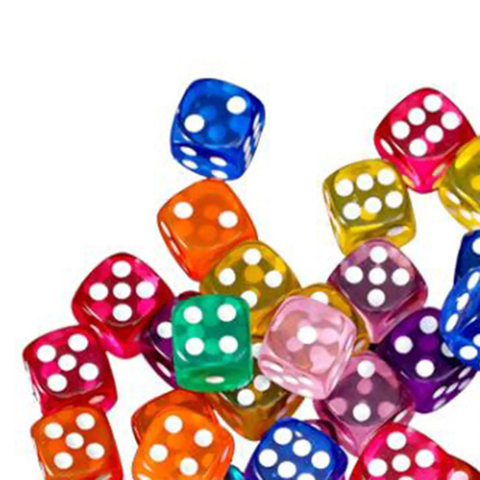

100Pcs Dice Set Game Dice Multicolor for group Events Board Games