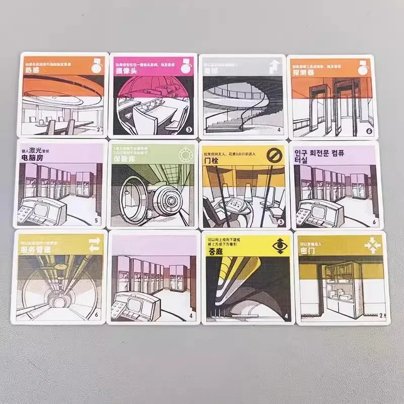 어드벤처 카드 게임 중국어 버전 Burgle Bros 14인용 캐주얼 모임 테이블탑 게임 레저용 카드 게임
