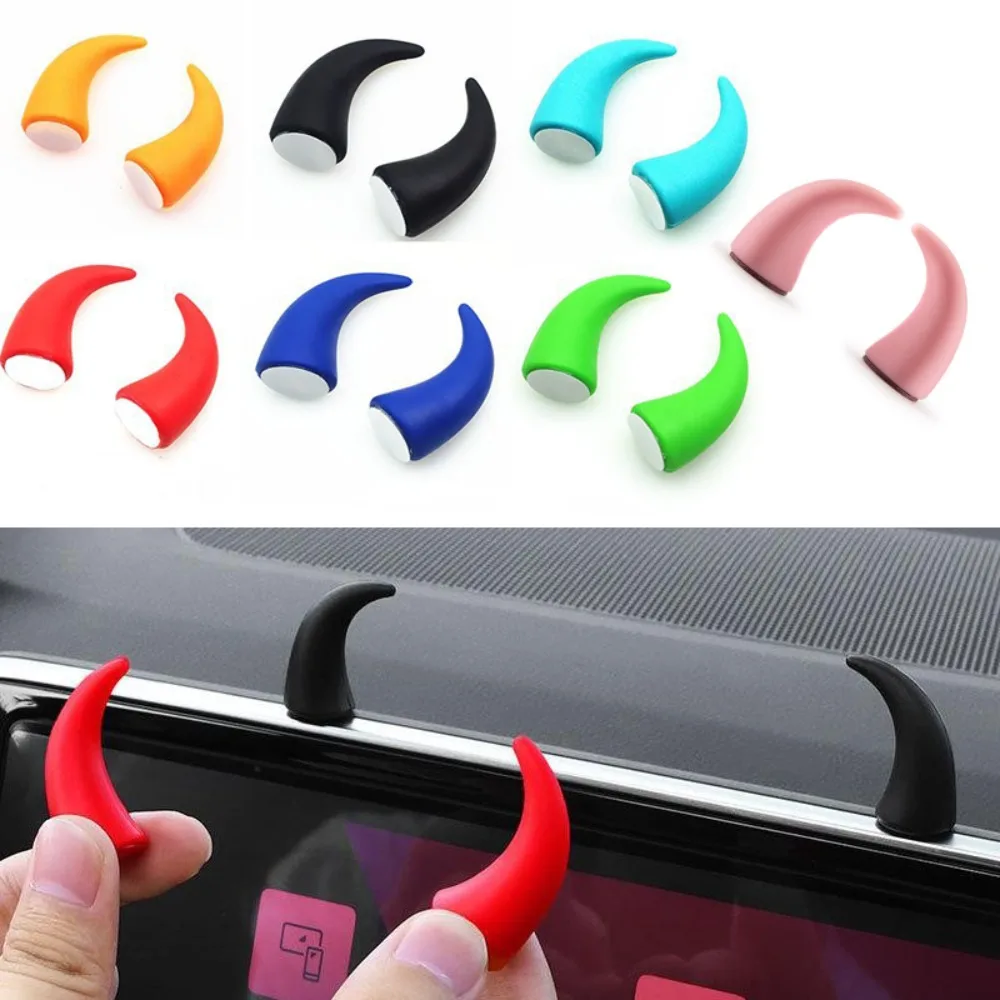 Steering Wheel Decoration Cow Horn Ornament 2pcs