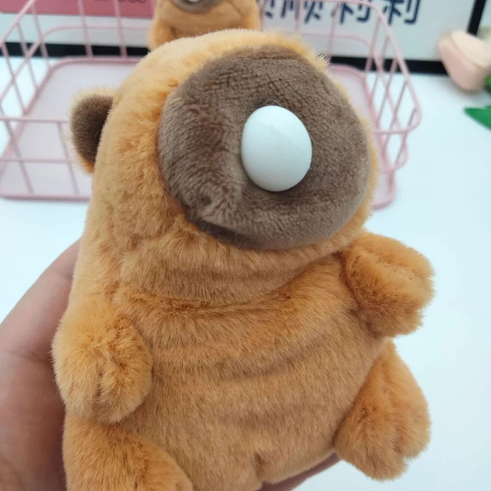 Spit Bubble Capybara Plush Keychain 1-20Pcs Water Guinea Pig Doll Doll Pendant Student Backpack Charm Car Key Chain Charm