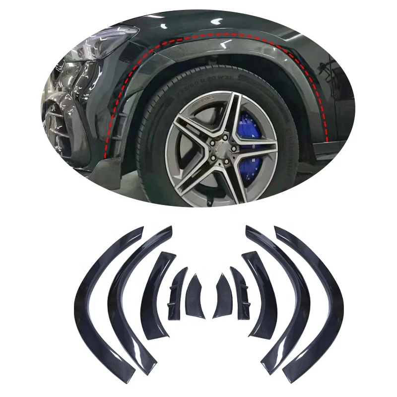 

Car Parts Exterior For Mercedes-Benz 2020-2023 GLE450 GLE53 GLE63 Fender Flare Kit Wheel Arch Cover Trim Carbon Fiber body kits