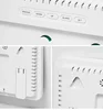 Digital Wall Clock Mood Lighting Temperature Humidity Timing Countdown 2 Alarm Auto Dimmer Plug in Use LED Alarm Clock Remote 5