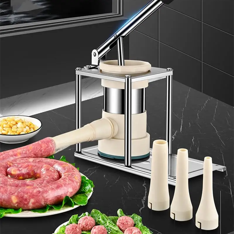 

Vertical Stainless Steel Meat Sausage Stuffer Tools Manual Sausage Filling Machine Manual Sausage Stuffer Meat Stuffer Filler