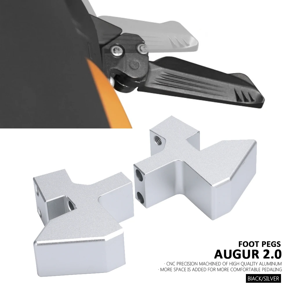 

For YAMAHA AUGUR Augur 2.0 New Motorcycle Accessories Silver Black Foot Peg Lowering Kits Passenger Footrest Footpeg