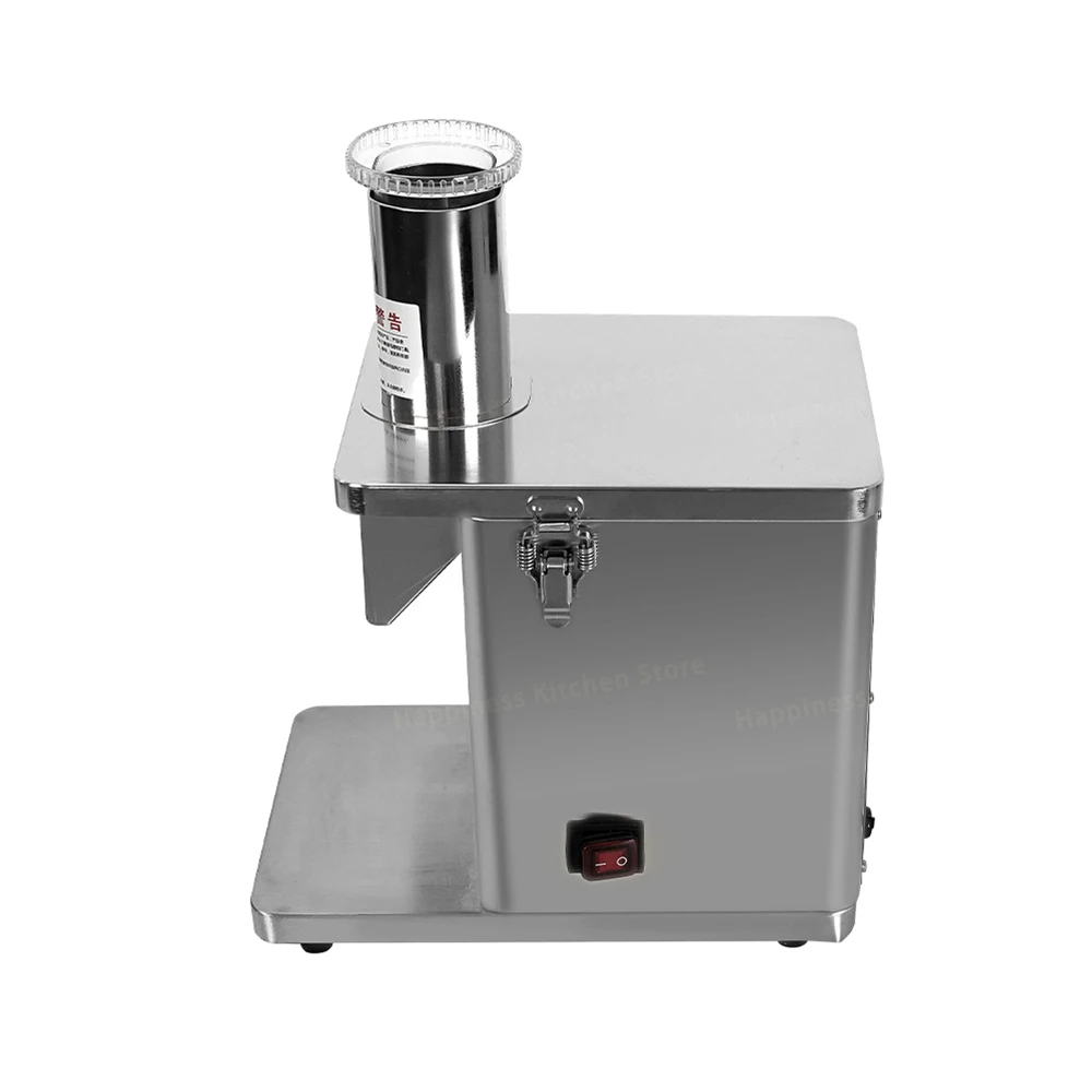 Commercial Electric Vegetable Cutter Fruit Slicer Tomato Pieces or Cube Cutting Stainless Steel Food Processor 5 Blades
