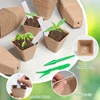 120 Pack Square Peat Pots For Seedlings, Seed Starting Pots With Drainage Holes,Biodegradable Herb Seed Pots Kits 5