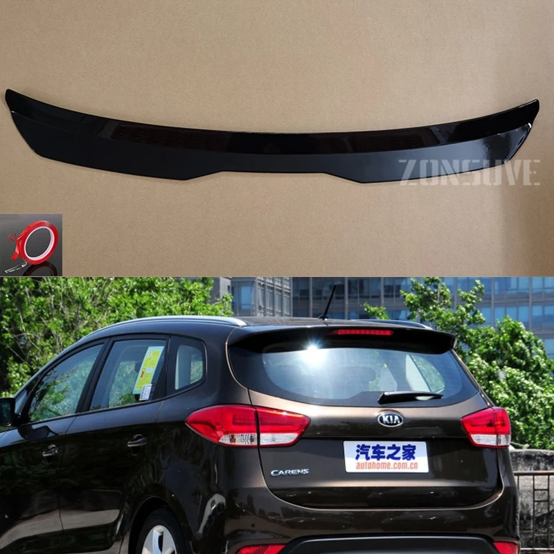 

Спойлер на крышу для Kia Carens 2012-2016, комплект аксессуаров для корпуса заднего крыла, универсальный глянцевый черный из АБС-пластика для внедорожника, хэтчбека
