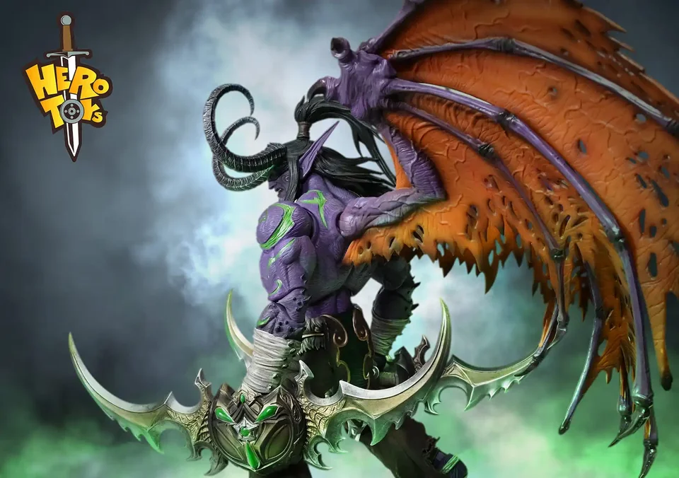 In Stock 1/10 HERO TOYS Dark Warrior Demon Hunter Illidan
