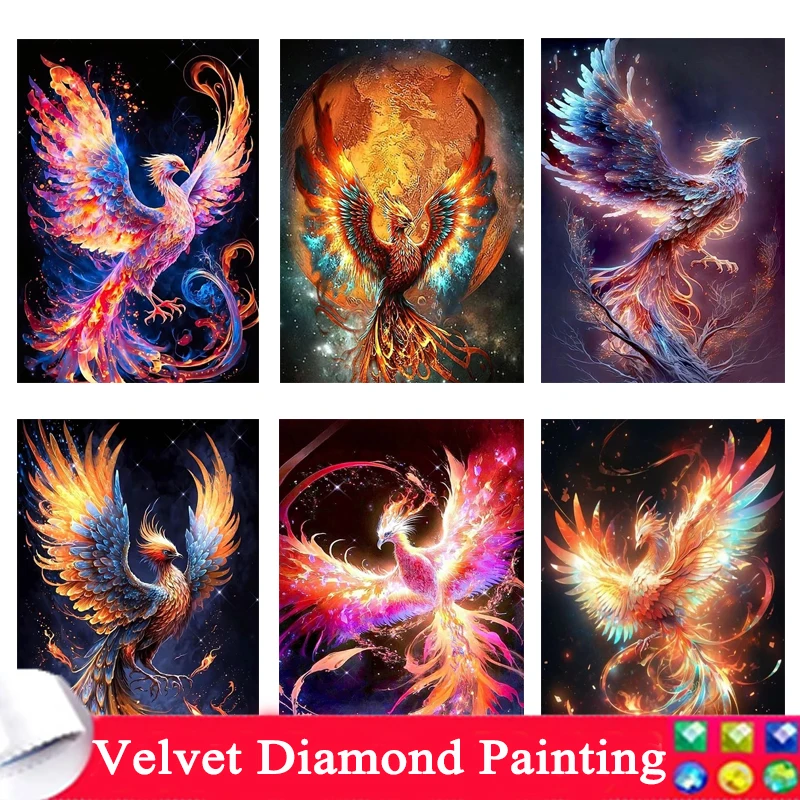 

DIY Fantasy Phoenix Diamond Painting Kit Embroidery Mosaic Handmade Art Cross Stitch Home Decor Full Round Picture Kids Gift 688