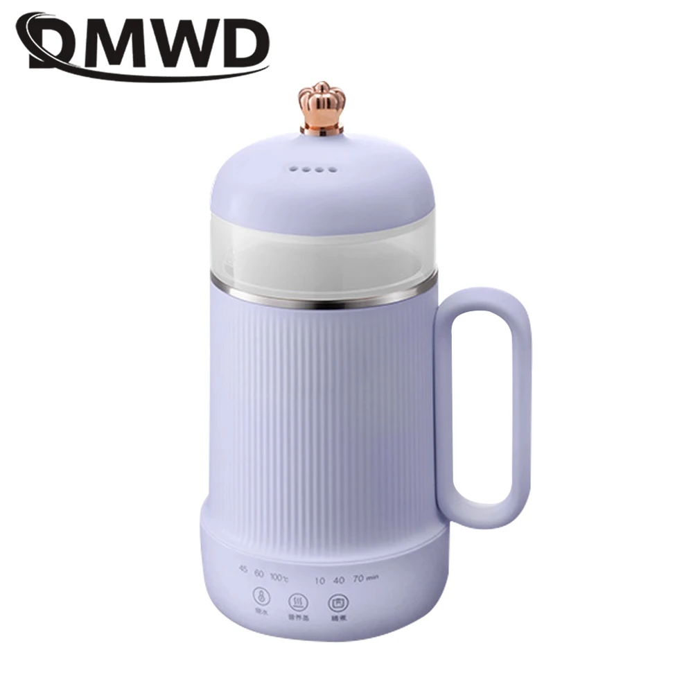 

DMWD 600ml Health Pot Electric Kettle Slow Cooker Noodles Cook Pot Porridge Soup Stew Machine Food Egg Steamer Boiling Cup 220V