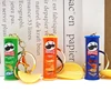 1Pcs Imitation Pringles Potato Chip Key Chain Bucket Snack Pizza Potato Chip Pendant Bag Hanging Gift 3