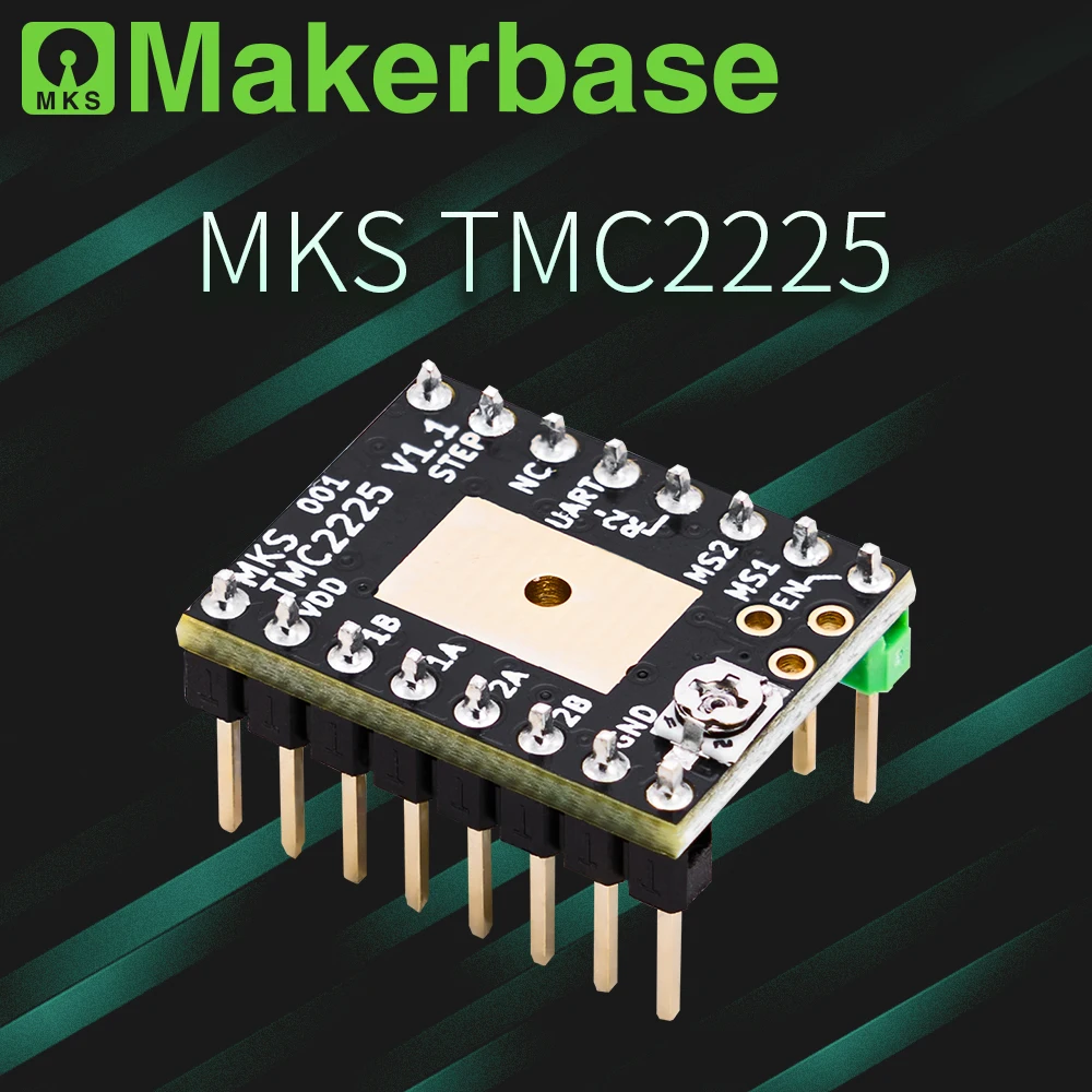 

Makerbase MKS TMC2225 2225 Stepper Motor Driver StepStick 3D printer parts ultra silent For SGen_L Gen_L Robin Nano