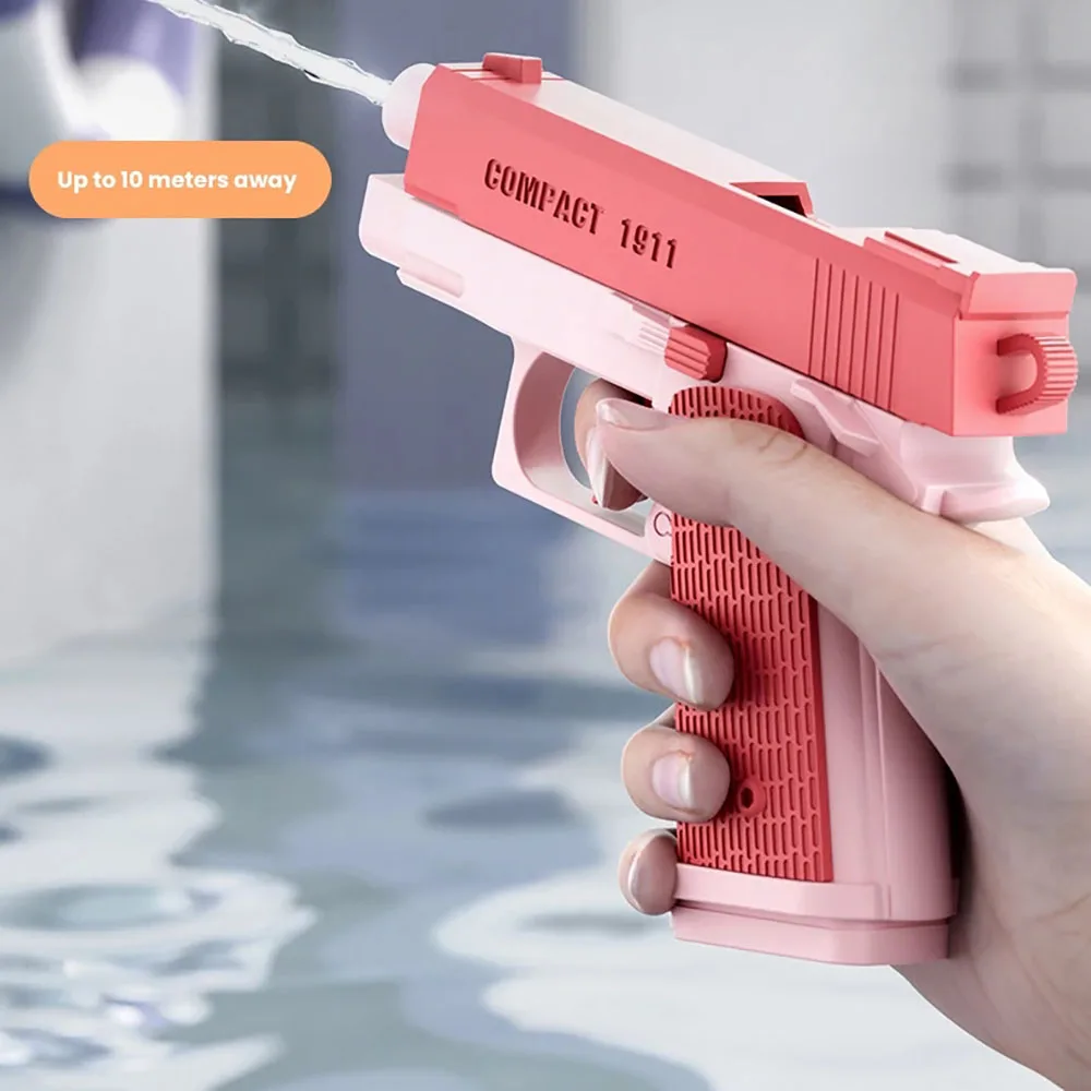 Children Summer M1911 Water Gun non Electric Pistol High-pressure Full Automatic Shooting Water Beach Toy Gun For Kids Boys Girl 3