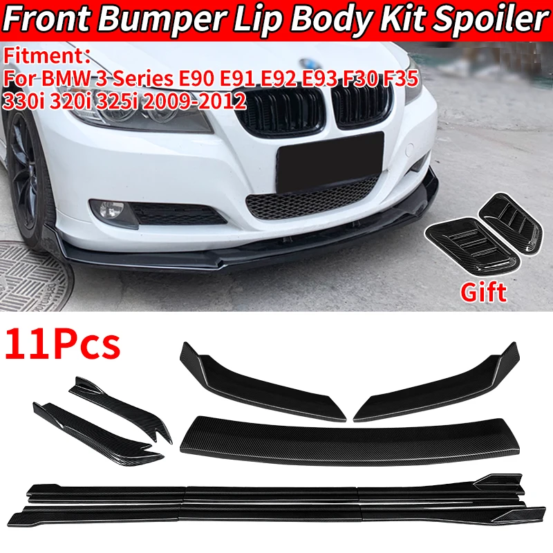 

Car Front Bumper Splitters Lip Body Kit BMW 3 Series E90 E93 F30 F35 330i 325i 2009-2012 Spoiler Side Skirts Rear Wrap Angle