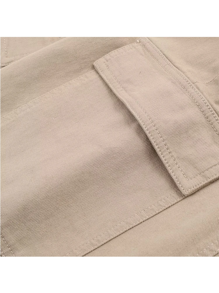 Women Midi Skirt With Pocket Cargo Long Skirts 2026 New Fashion Belt Midi Skirts ﻿For Women High Street Casual Skirts Mujer