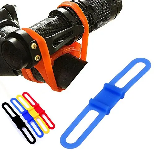 5pcs Bike Flashlight Holder Cycling Bicycle Bike Mount Holder for LED Flashlight Torch Clip Clamp Riding Biking