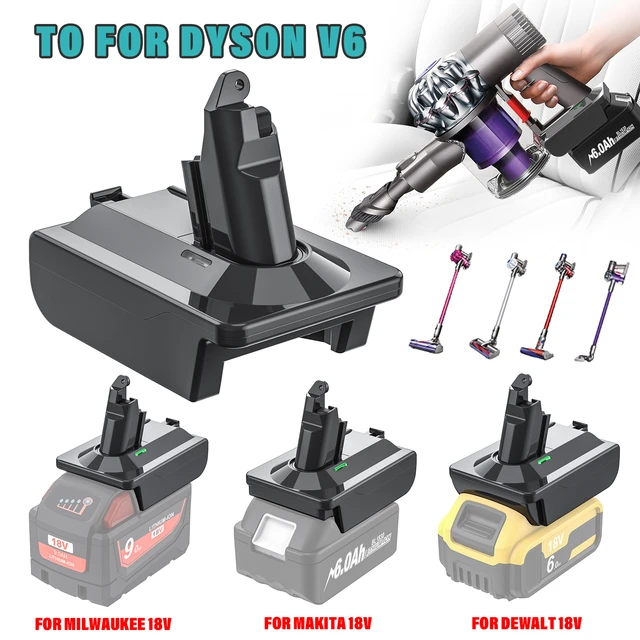 Dyson V6 Vacuum Battery Adapter To Makita 18V Li-Ion Cordless Battery