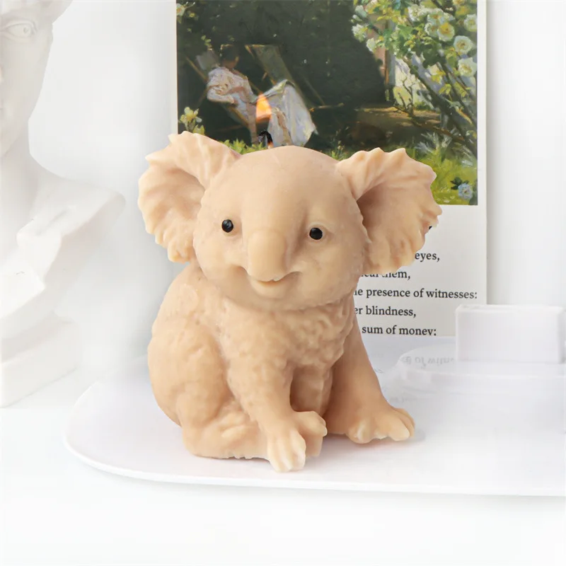 

Cute Koala Silicone Mold Gypsum form DIY Handmade Plaster Candle Ornaments Handicrafts Mold Hand Gift Making Kitchen Accessories