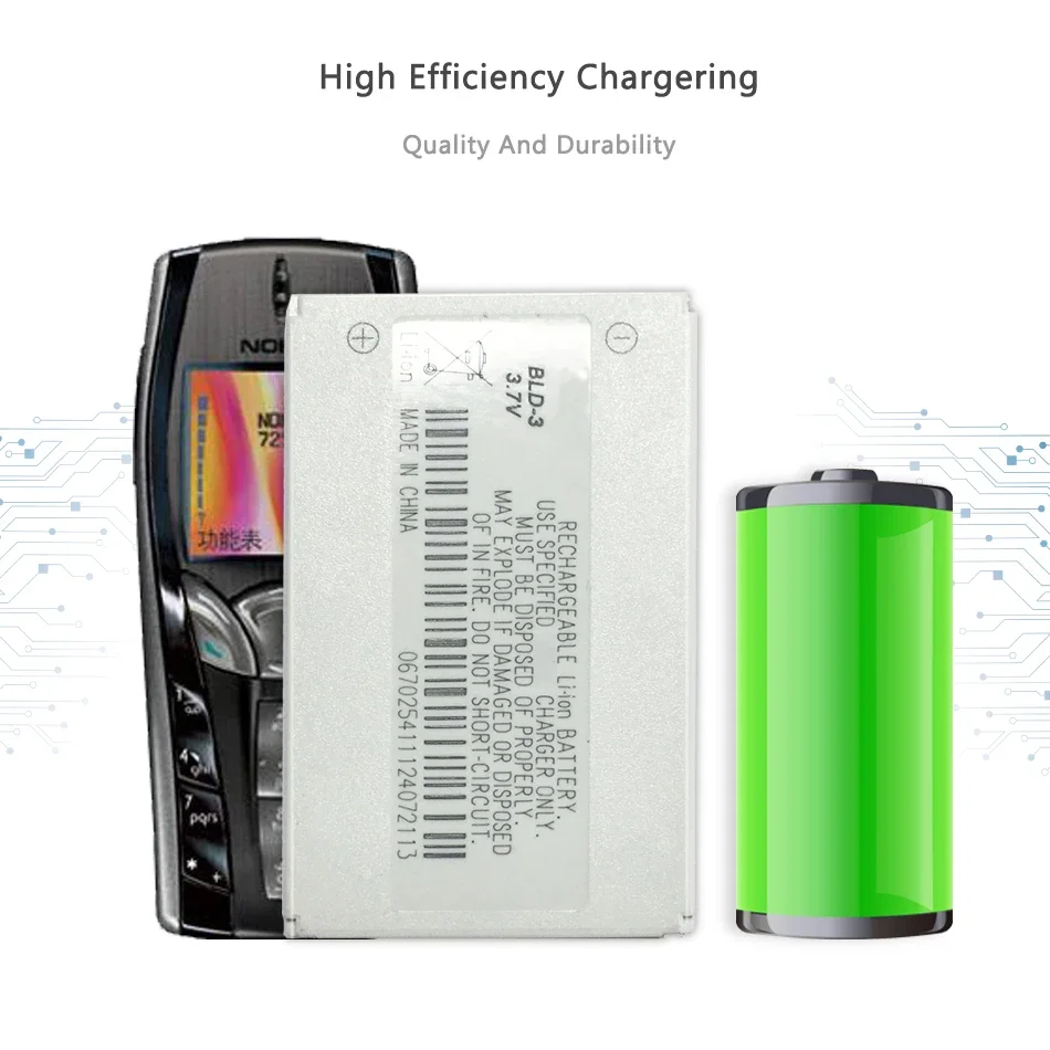 BLD-3 Mobile Phone Battery For Nokia 7210 3300 2100 6220 6200 6610